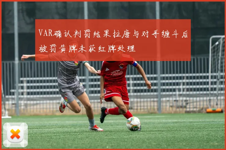 VAR确认判罚结果拉唐与对手缠斗后被罚黄牌未获红牌处理